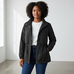 SUN MOUNTAIN Soft Microfiber Rain Jacket Anorak Black Size L